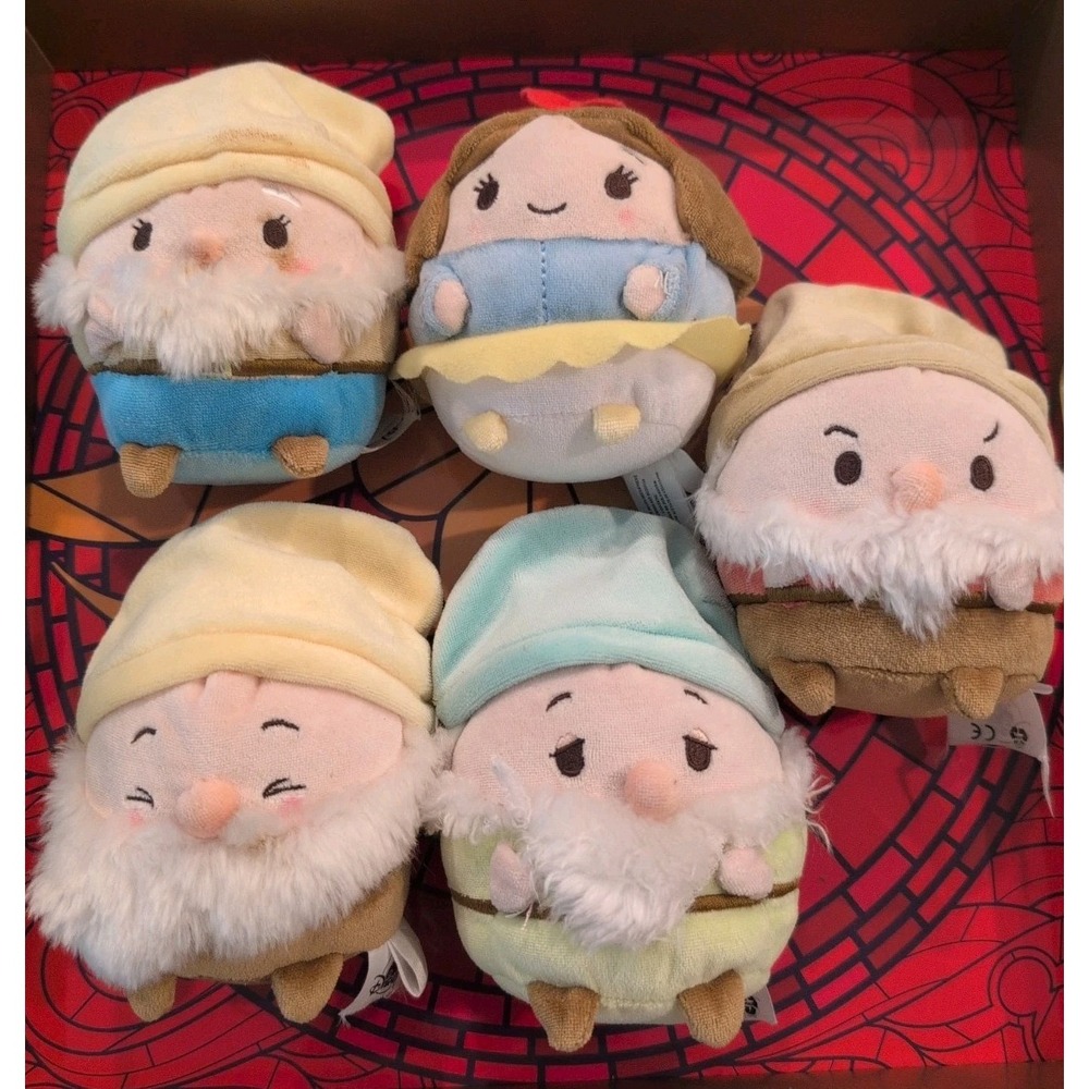 Disney Store Parks Ufufy Tsum Tsum Snow White Stuffed Mini Plush Scented  Lot 5